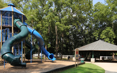 Parks for kids and adults in Alpharetta Georgia include Garrard Landing Park