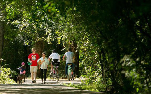 Parks for kids and adults in Alpharetta Georgia include Big Creek Greenway