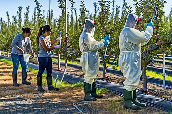 pruning and sanitation for apple scab prevention